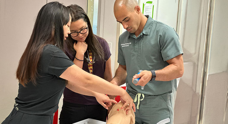 Image of students performing cpr