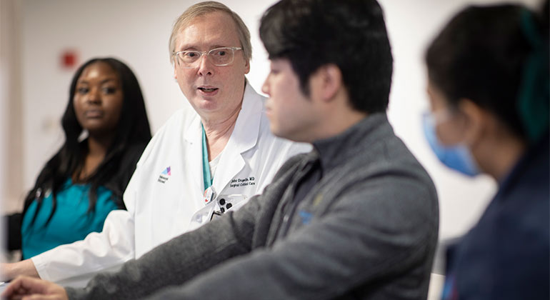 Image of doctor with patient