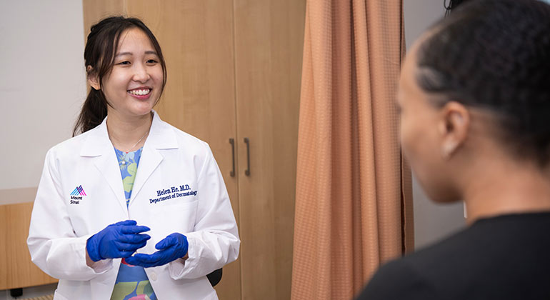 Image of doctor with patient