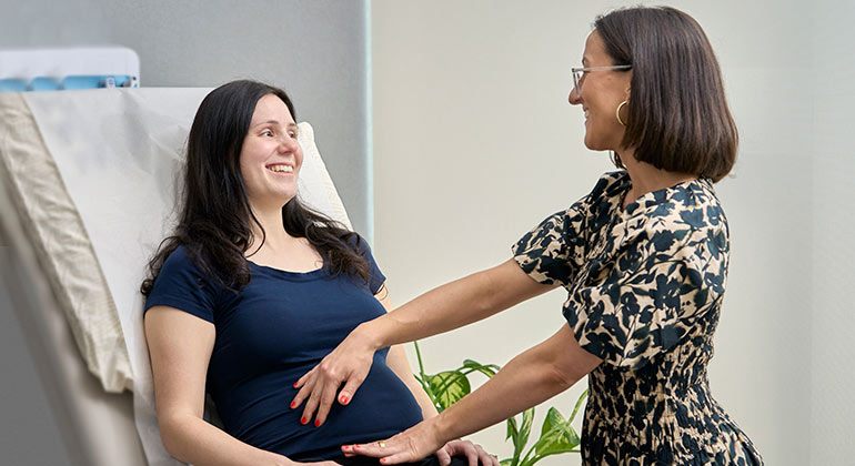 Image of doctor with patient