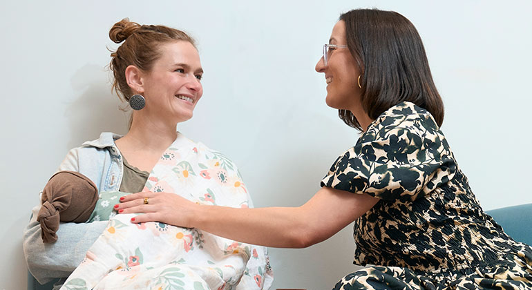 Image of doctor with patient