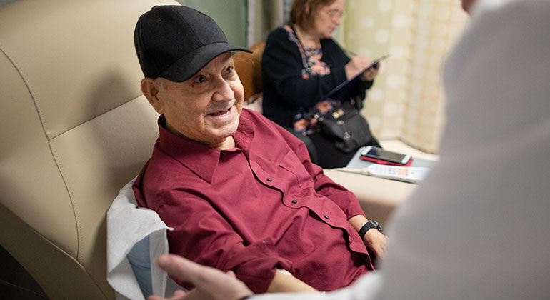 patient talking with doctor