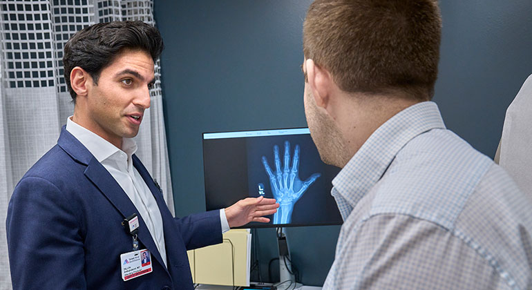 Image of doctor with patient