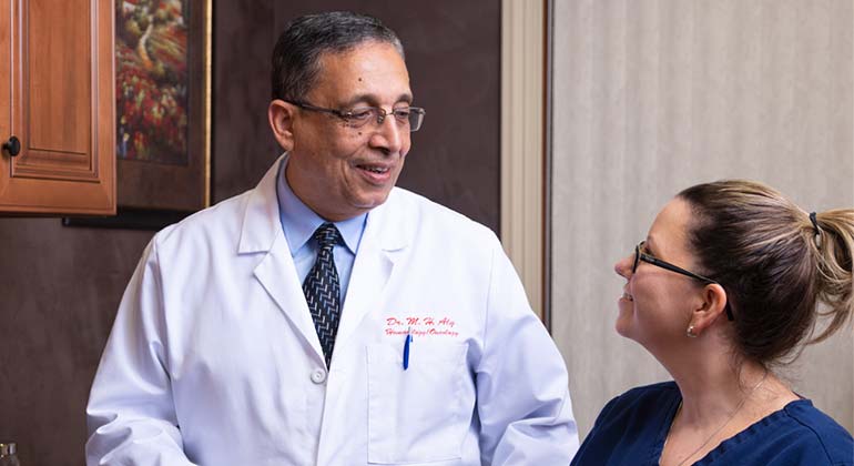 Image of doctor with patient