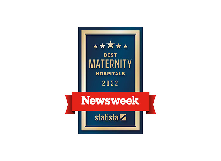 Photo of Newsweek’s “America’s Best Maternity Hospitals 2022” logo