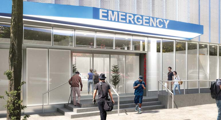 Emergency Entrance at 14th Street