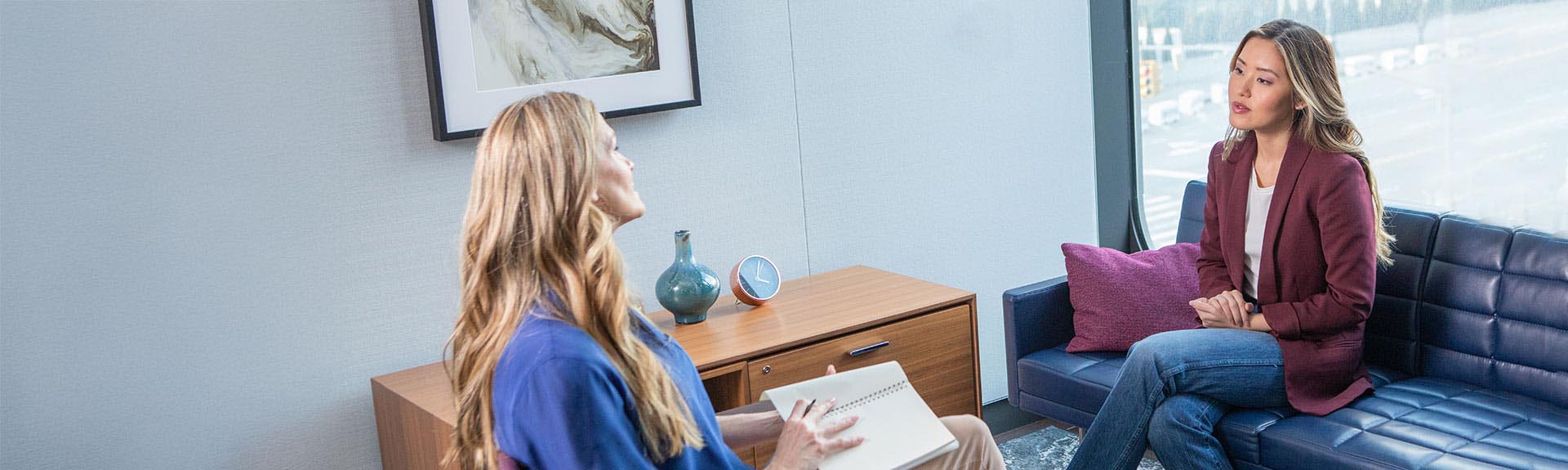 health care professional talking to patient