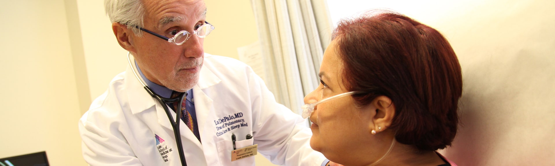 Doctor examining patient