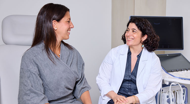 doctor talking to patient