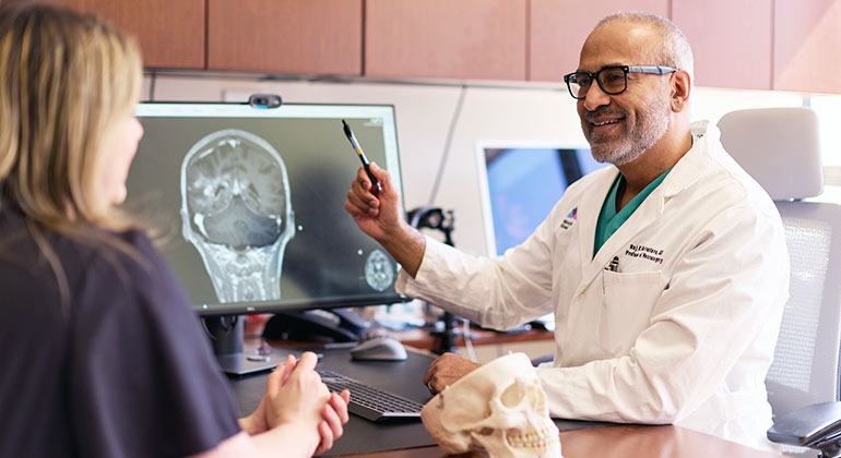 Image of doctor with patient