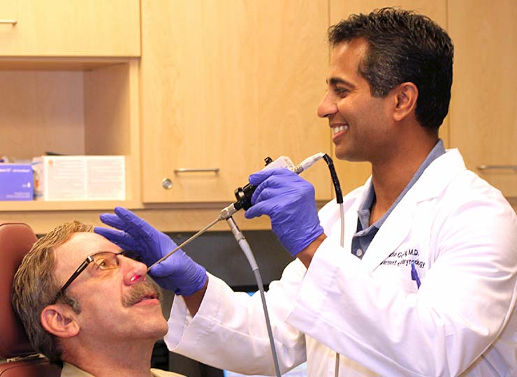 Photo of Dr. Govindaraj and patient Boris