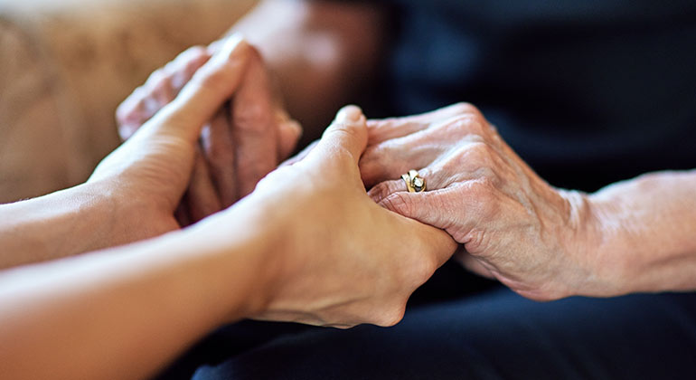 close-up of holding hands
