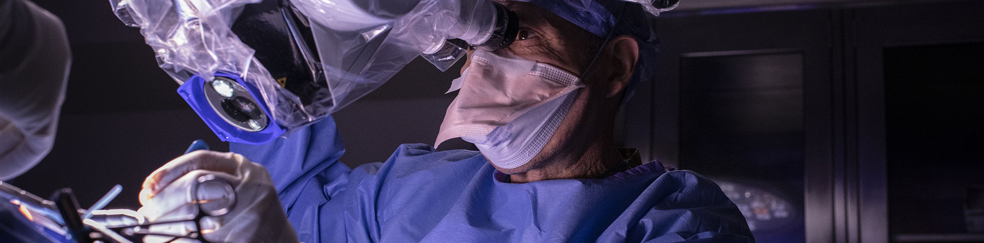 Doctor performing surgery