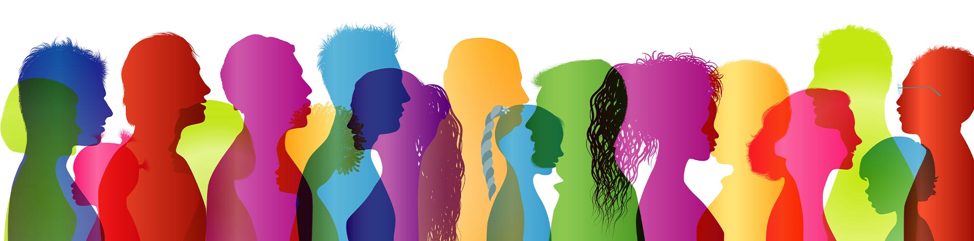People silhouette graphic