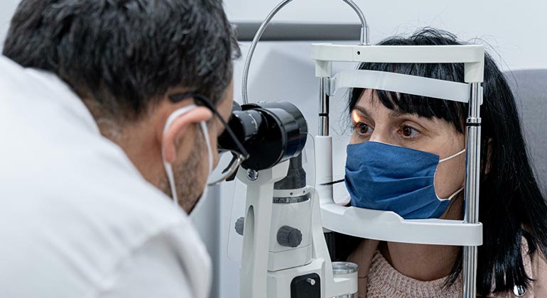 Doctor with a patient