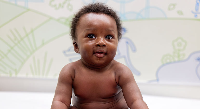 Child sitting at doctor