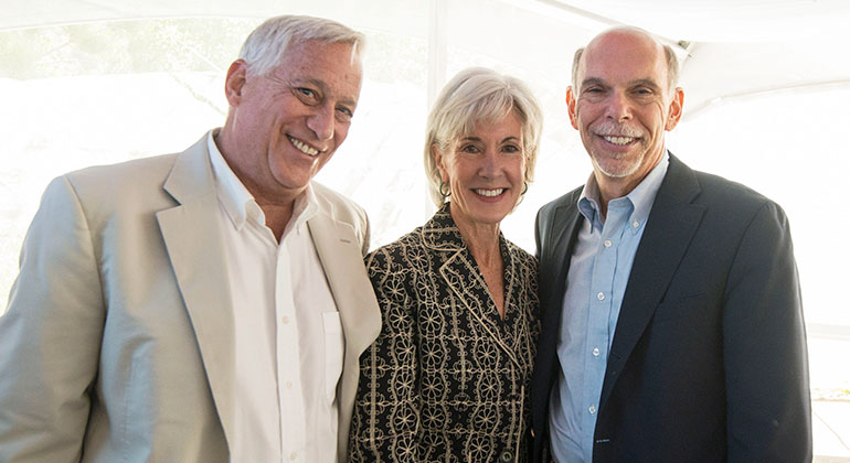 Kenneth L. Davis, MD with Kathleen Sebelius