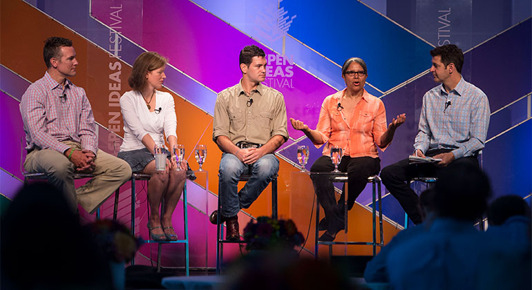 Angela Diaz, MD discusses how global productivity and recreation in childhood and adolescence relate in the panel discussion "The Power of Play."