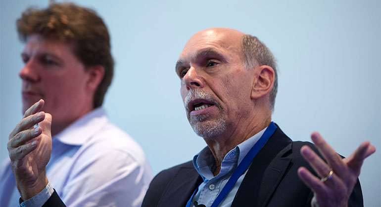 Kenneth L. Davis, MD addresses Aspen Ideas Festival attendees questions in the panel discussion: “Discovery at the Speed of Knowledge.”