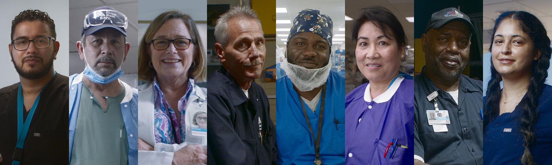 faces of Mount Sinai employees