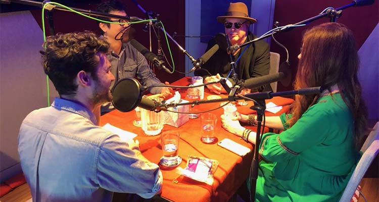 Dr. Jacob Ham, Darrell Hammond, Michelle Esrick, and podcast host Jon Earle