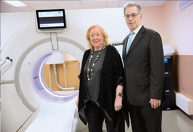 A photo of Claudia Henschke, PhD, MD, and David Yankelevitz, MD