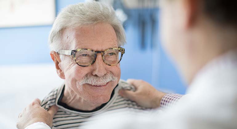 doctor treats patient