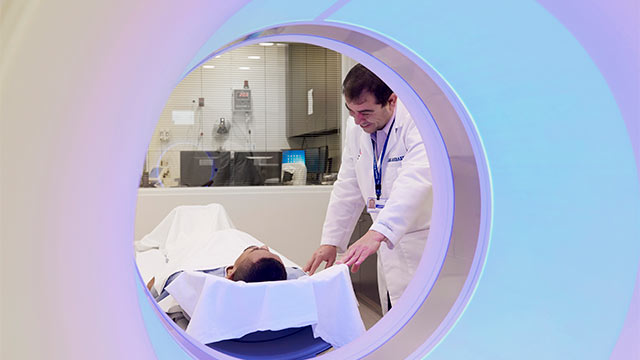 Doctor talking with patient