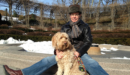 Image of Paul T. Casson and his dog