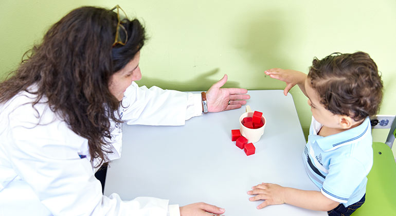 Image of nurse with child