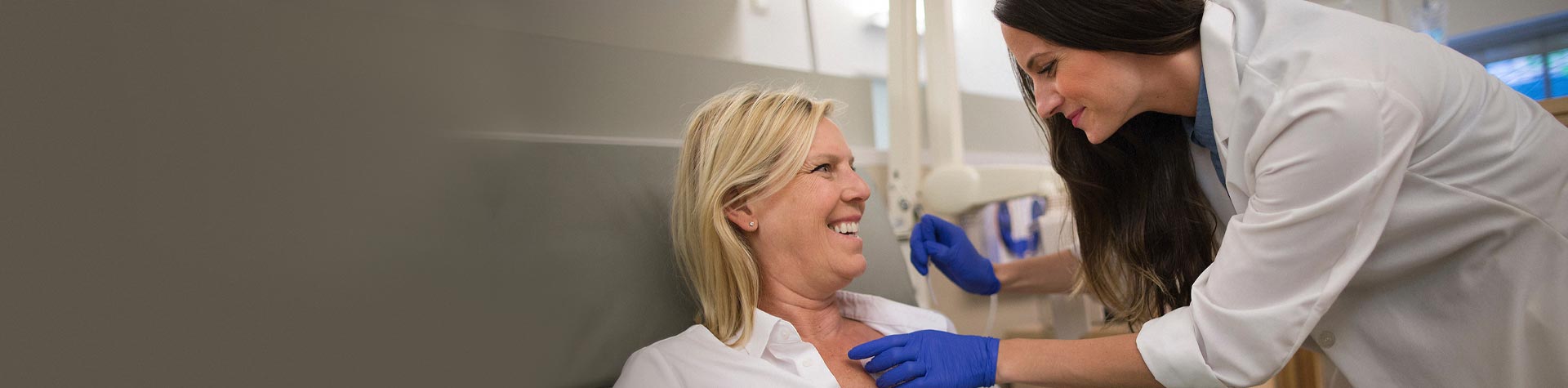 Image of doctor examining patient