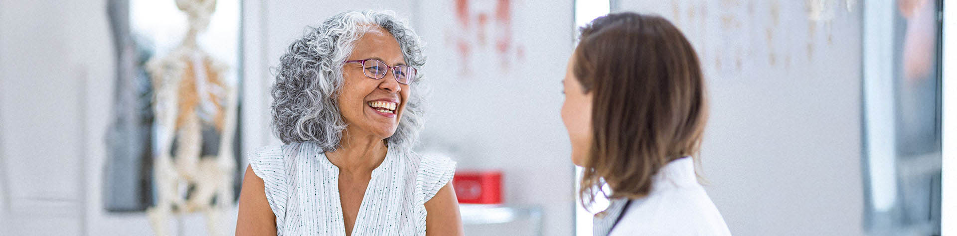 patient talking with doctor
