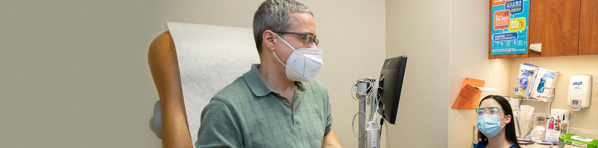 Image of doctor with patient