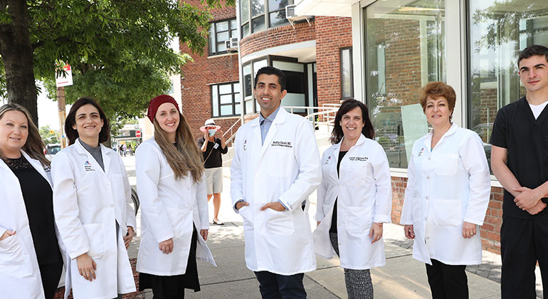 group shot of doctors