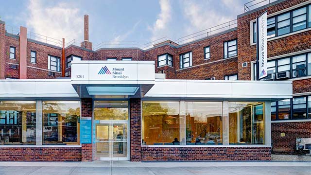 Image of Mount Sinai Brooklyn building entrance