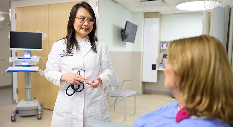 Image of doctor with patient