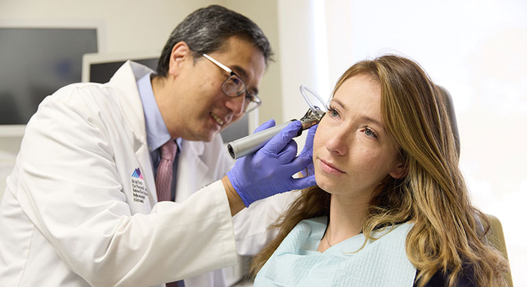 Doctor with a patient