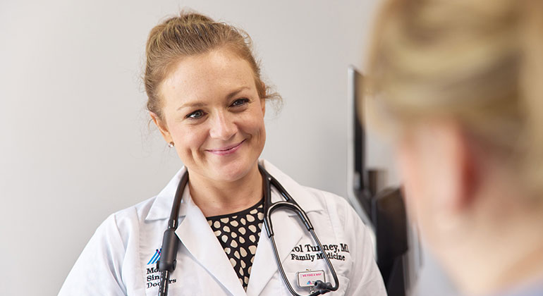 Doctor with a patient