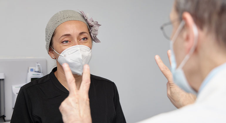 Image of doctor with patient