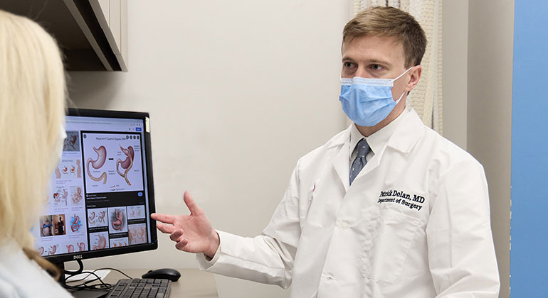 Image of doctor with patient