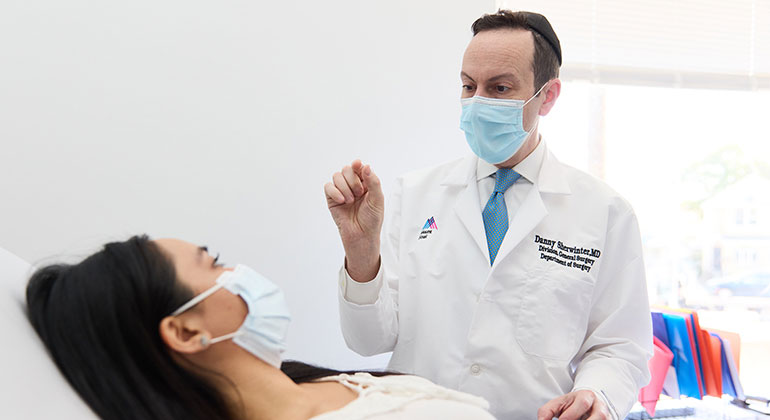 Image of doctor with patient