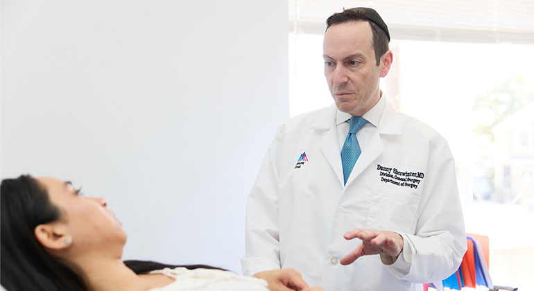Doctor with a patient