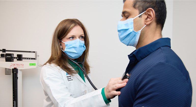 Image of doctor with patient