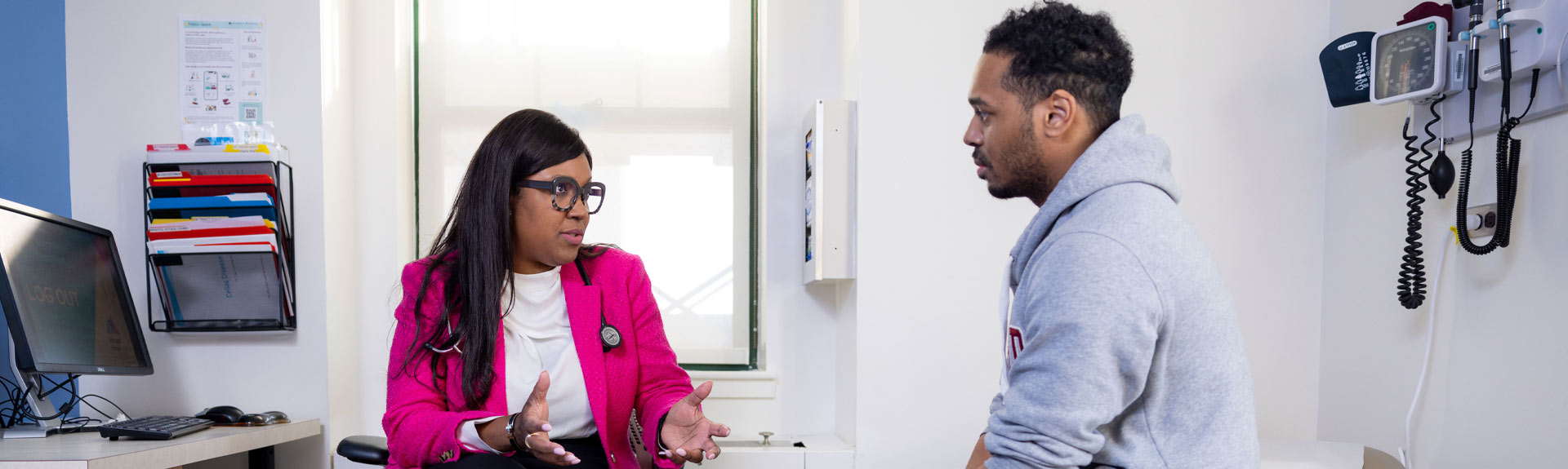 Image of doctor with patient