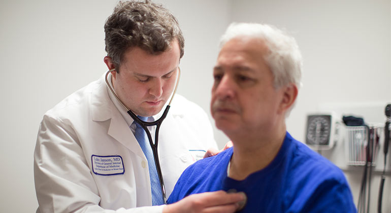 image of patient with doctor