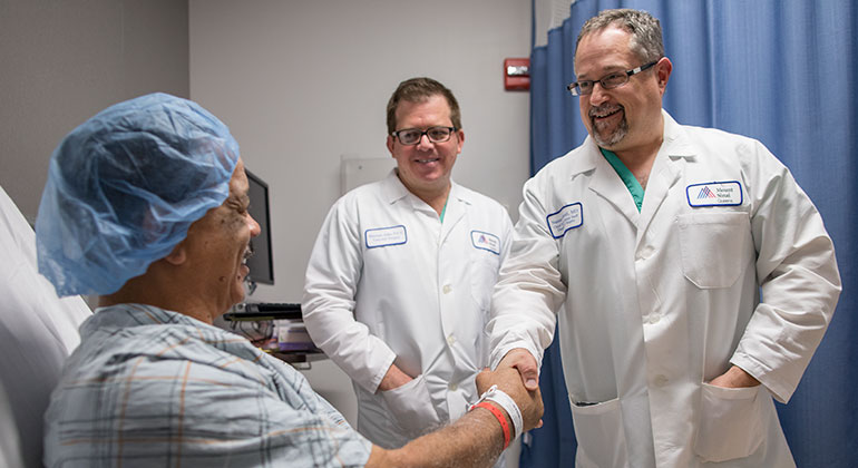 Doctor with a patients