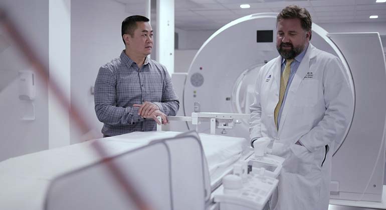 Doctors in MRI room