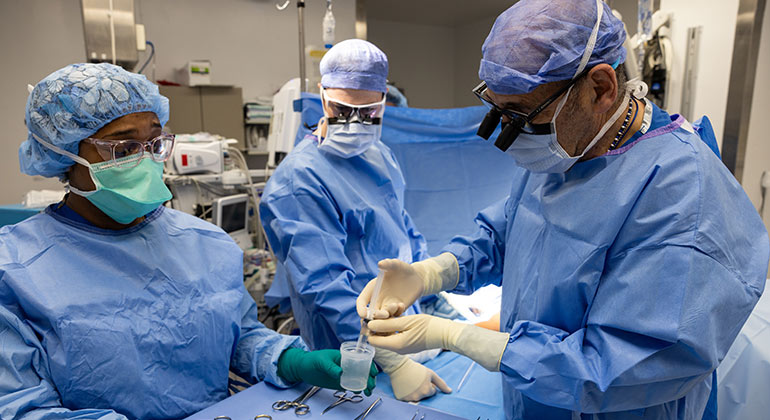 Image of doctors in surgery