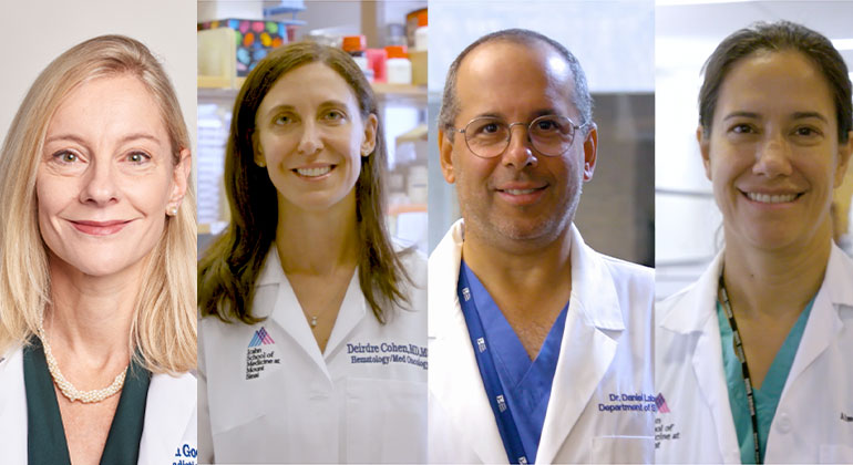 4 headshots of doctors side-by-side