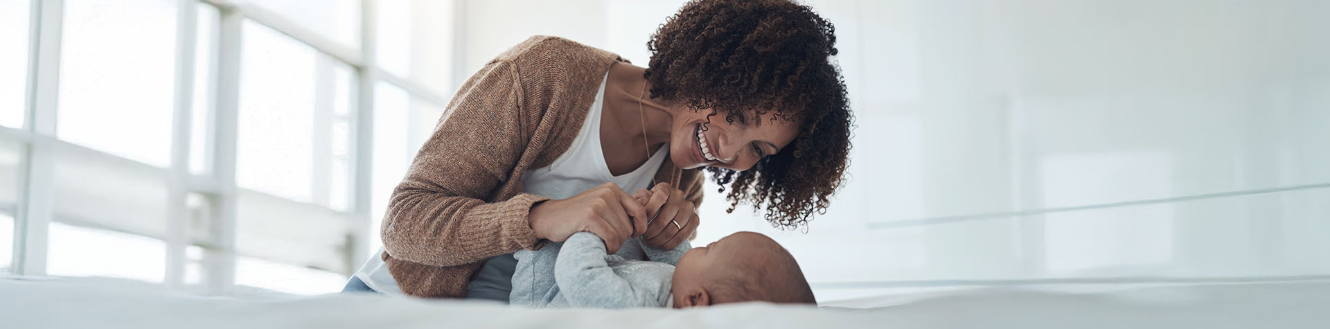 Image of mother holding baby
